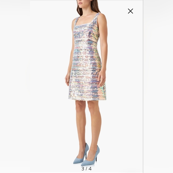 English Factory Sequin Stripe Sleeveless Minidress - Picture 6 of 6